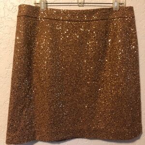 Sequin Mini Skirt - Gold